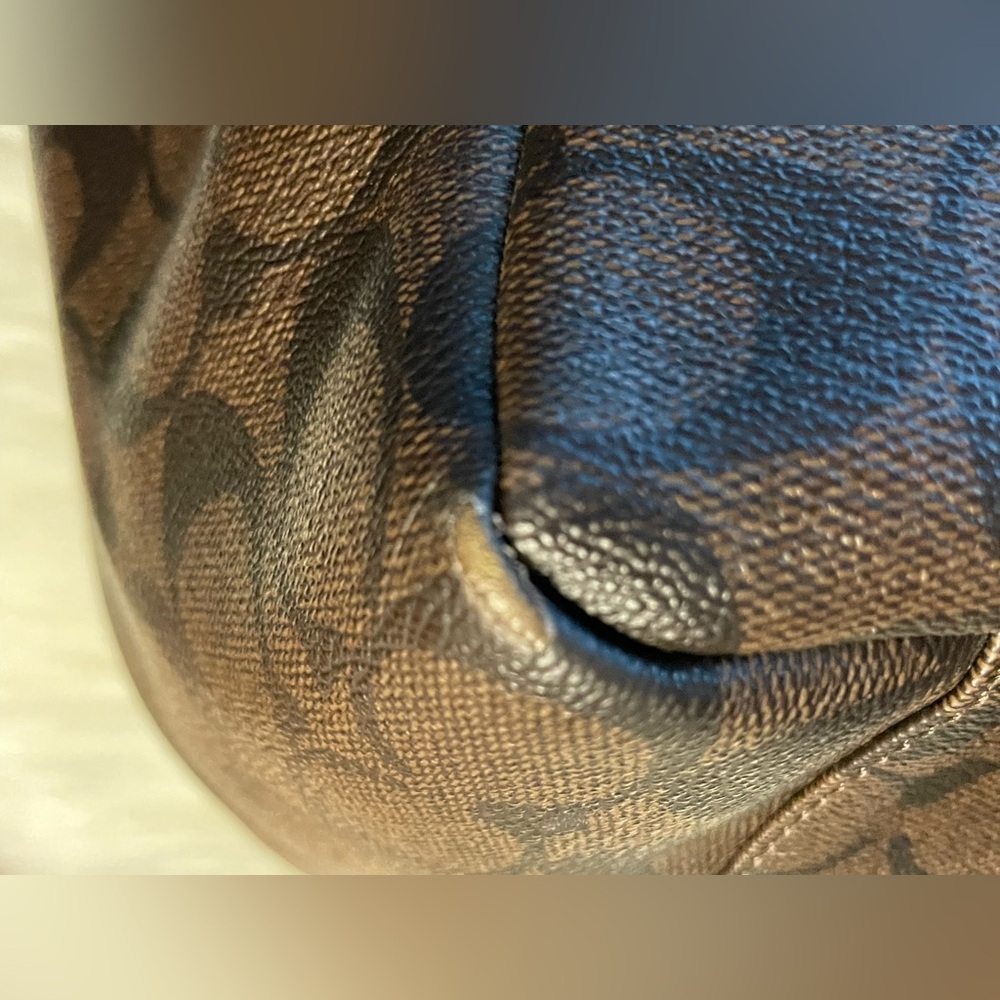 Coach Brown Signature Tote - Picture 9 of 16